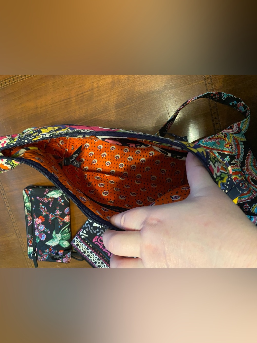 Vera Bradley Floral Purse Crossbody Bag Lot Of 3 With Wallet - Picture 7 of 8